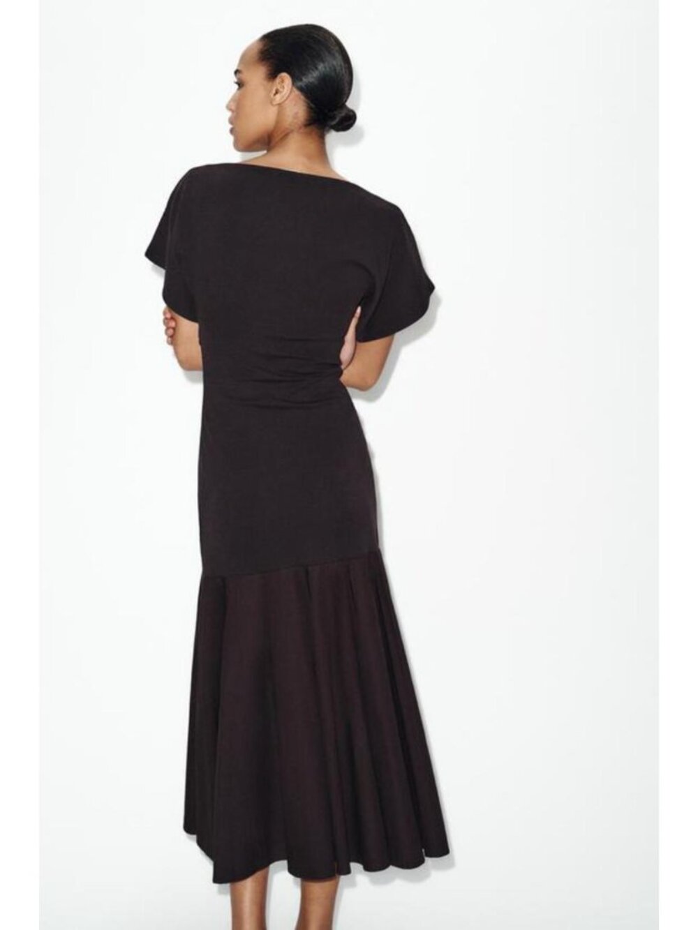 ZARA COMBINED INTERLOCK DRESS - Picture 5 of 7